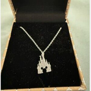 NEW Rebecca Hook Disney Parks Mickey castle necklace